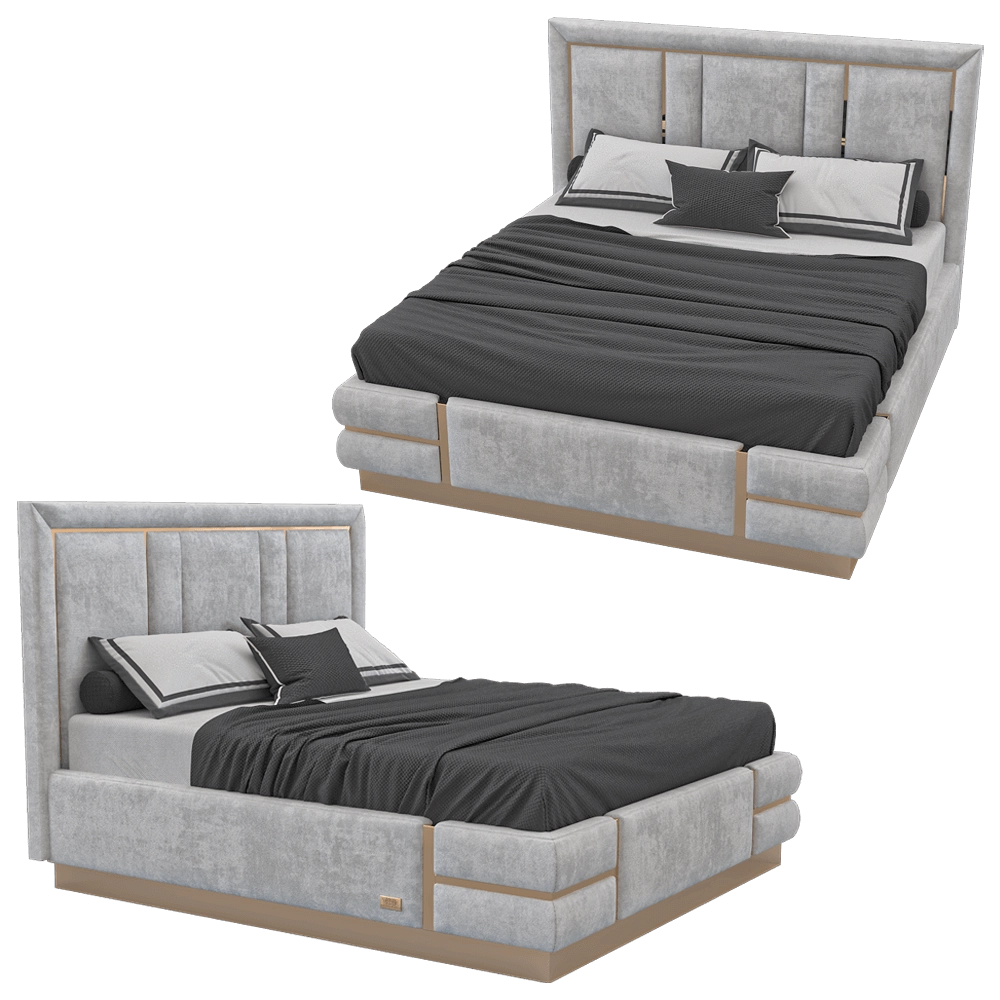 Wall&Wall – Soft bed Paulin 2 3D Model Wall&Wall – Soft bed Paulin 2 3D Model