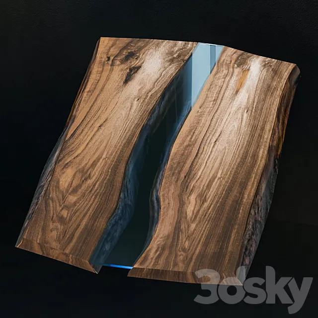 Walnut River Slab | Slab Stream from Nut 3DModel