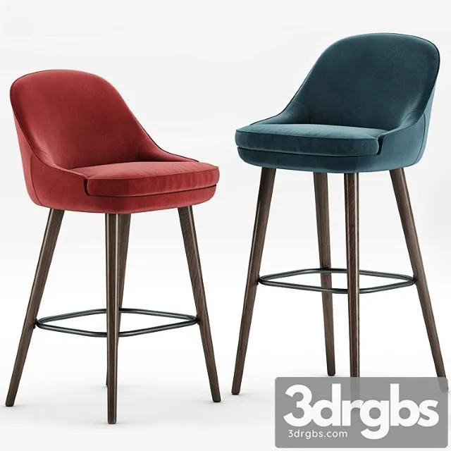 Walter knoll 375 bar stool and barhocker 2 3D Model Download Walter knoll 375 bar stool and barhocker 2 3D Model Download