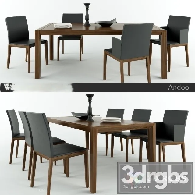 Walter Knoll Andoo Chear Table 3D Model Download