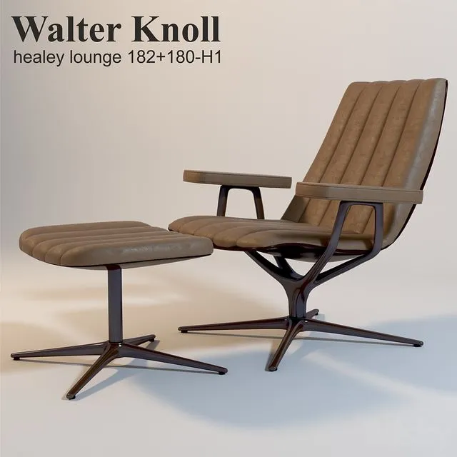 Walter Knoll Healey Lounge 182 + 180-H1 3D Model