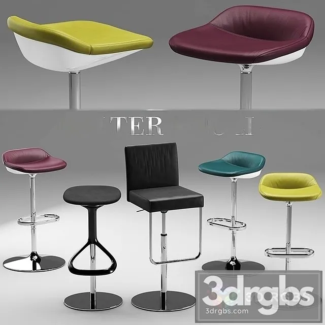 Walter Knoll Jason Bar Stool 3D Model Download Walter Knoll Jason Bar Stool 3D Model Download