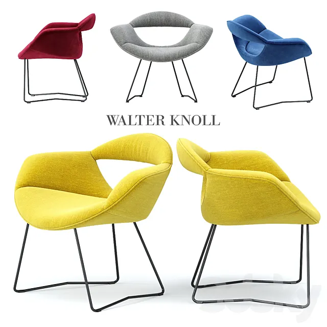 WALTER KNOLL RUMI CHAIR 3D Model