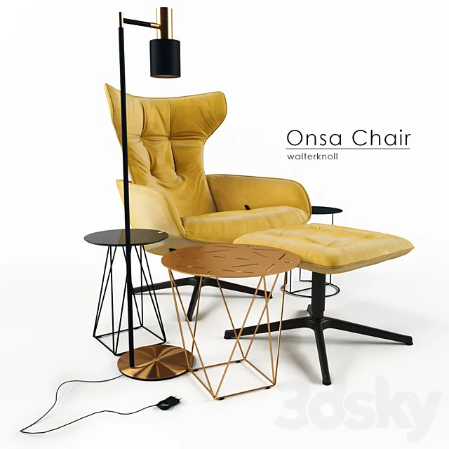 Walterknoll Onsa Chair 3D Model Walterknoll Onsa Chair 3D Model