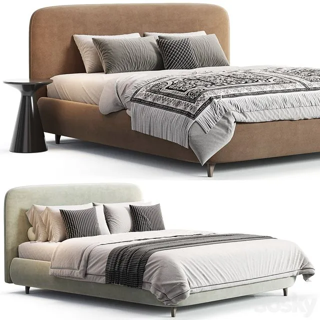 Wanda Bed by Manzzeli 3D Model Wanda Bed by Manzzeli 3D Model