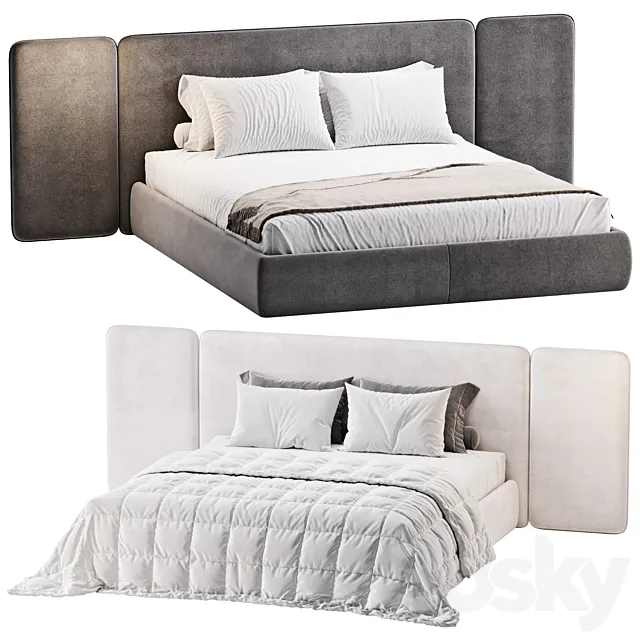 Wanda bed by the high wall 3D Model Wanda bed by the high wall 3D Model