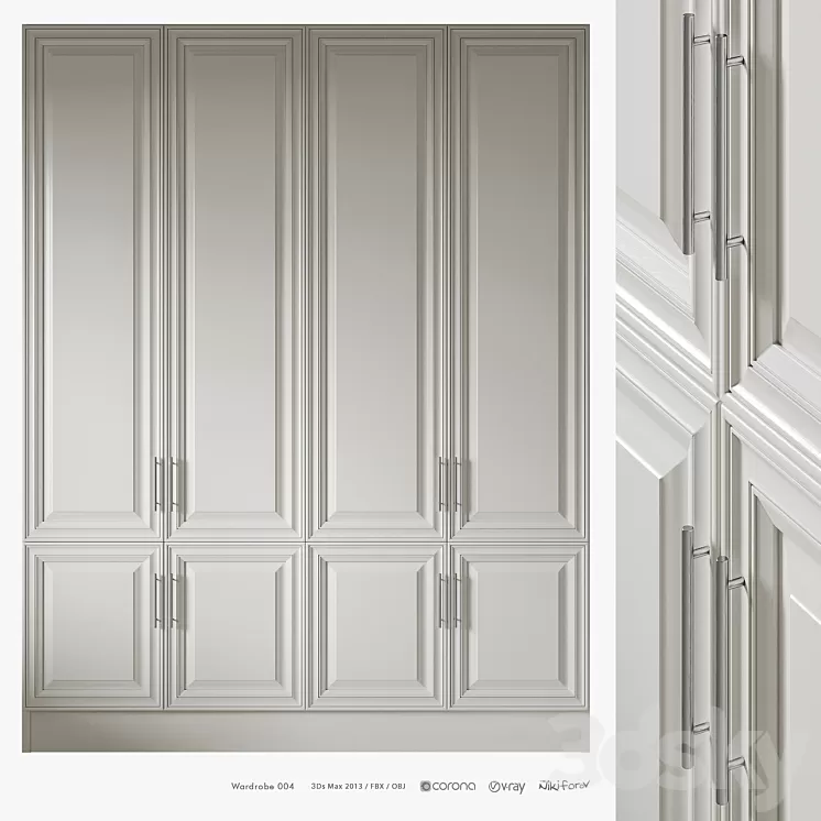 Wardrobe 004 3D Model Free Download