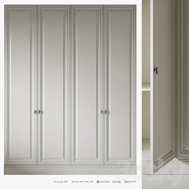 Wardrobe 005 3D Model