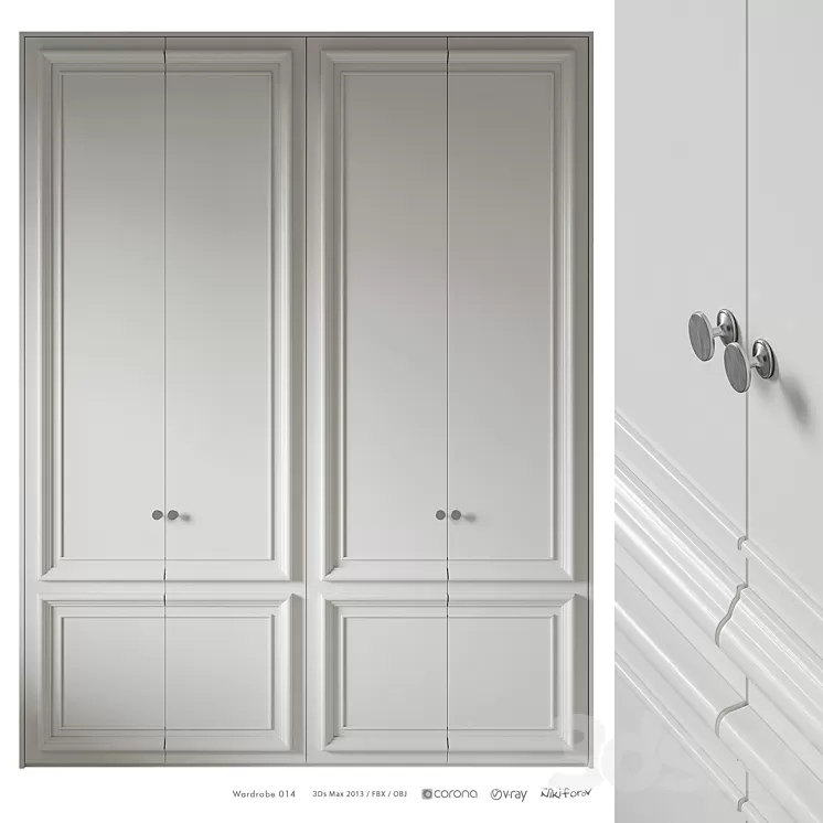 Wardrobe 014 3D Model Free Download