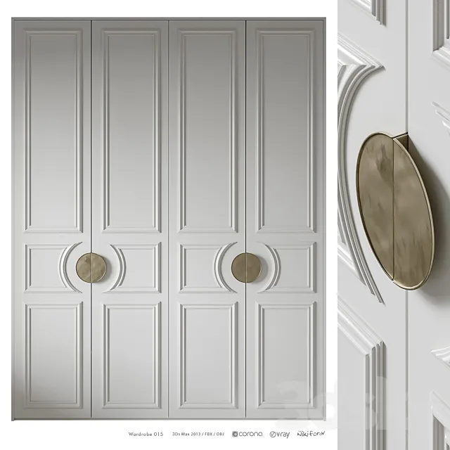 Wardrobe 015 3D Model