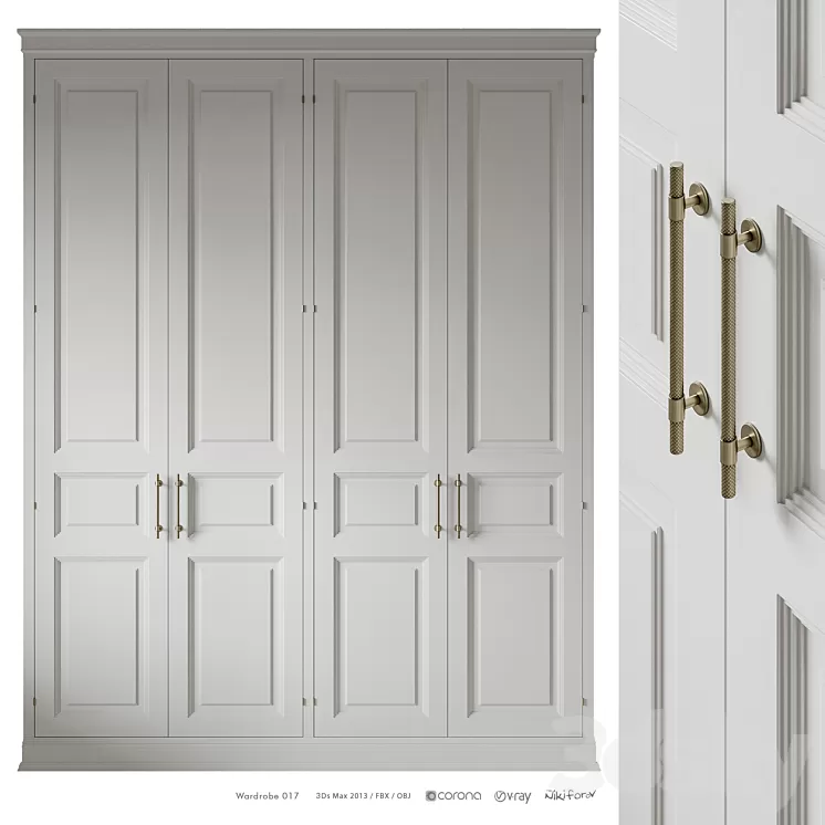 Wardrobe 017 3D Model Free Download