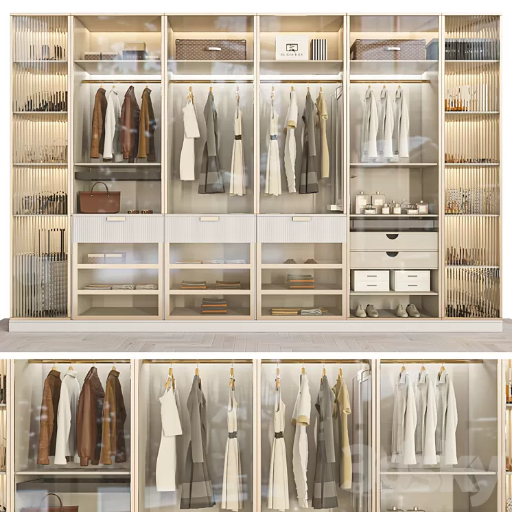 wardrobe 121 3D Model Free Download