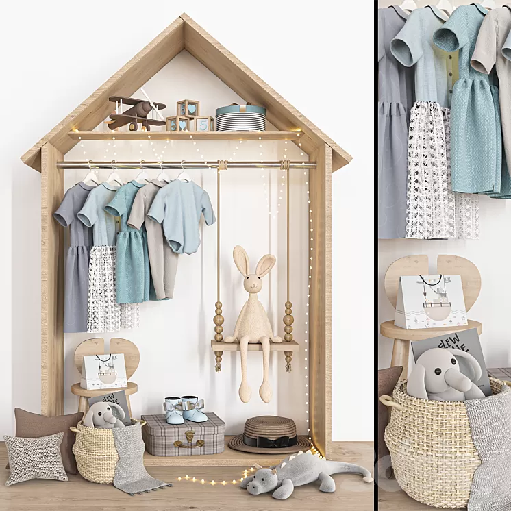 wardrobe 130 3D Model Free Download