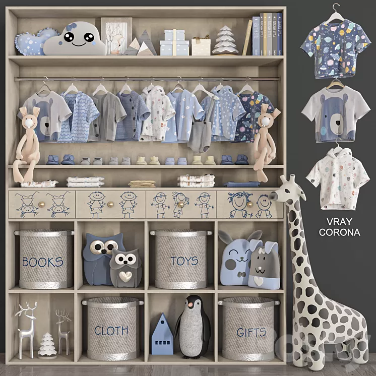 wardrobe 146 3D Model Free Download