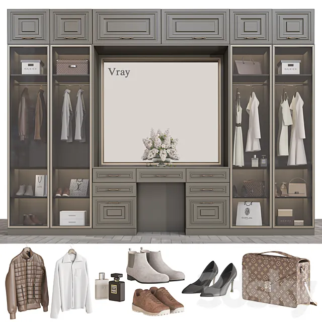 wardrobe 148-Vray 3D Model wardrobe 148-Vray 3D Model