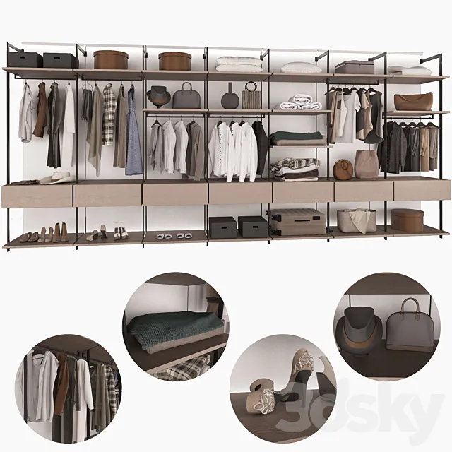 Wardrobe 27 3D Model Wardrobe 27 3D Model
