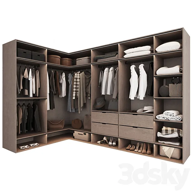 Wardrobe 28 3D Model Wardrobe 28 3D Model