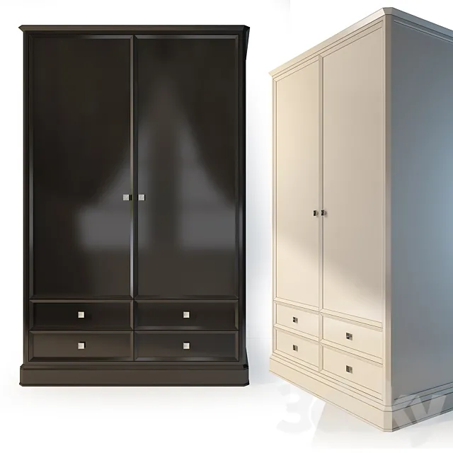 Wardrobe 2x _ 3 door. The Werby Ellington. 3D Model