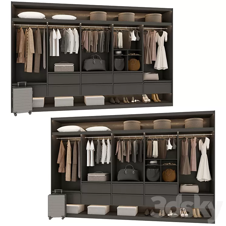 Wardrobe 3 3D Model Free Download