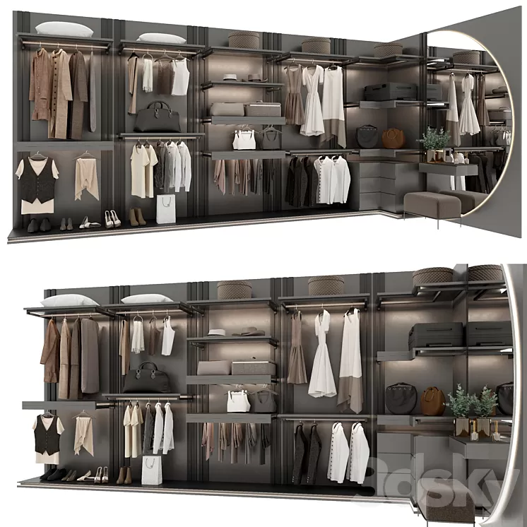 Wardrobe 3D Model Free Download