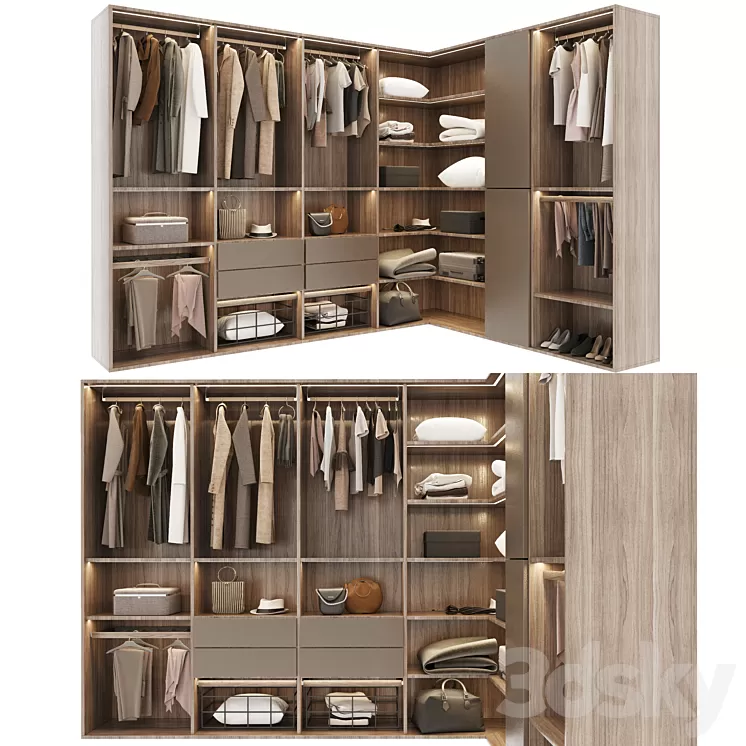 Wardrobe 3D Model - 3DSKY Decor Helper