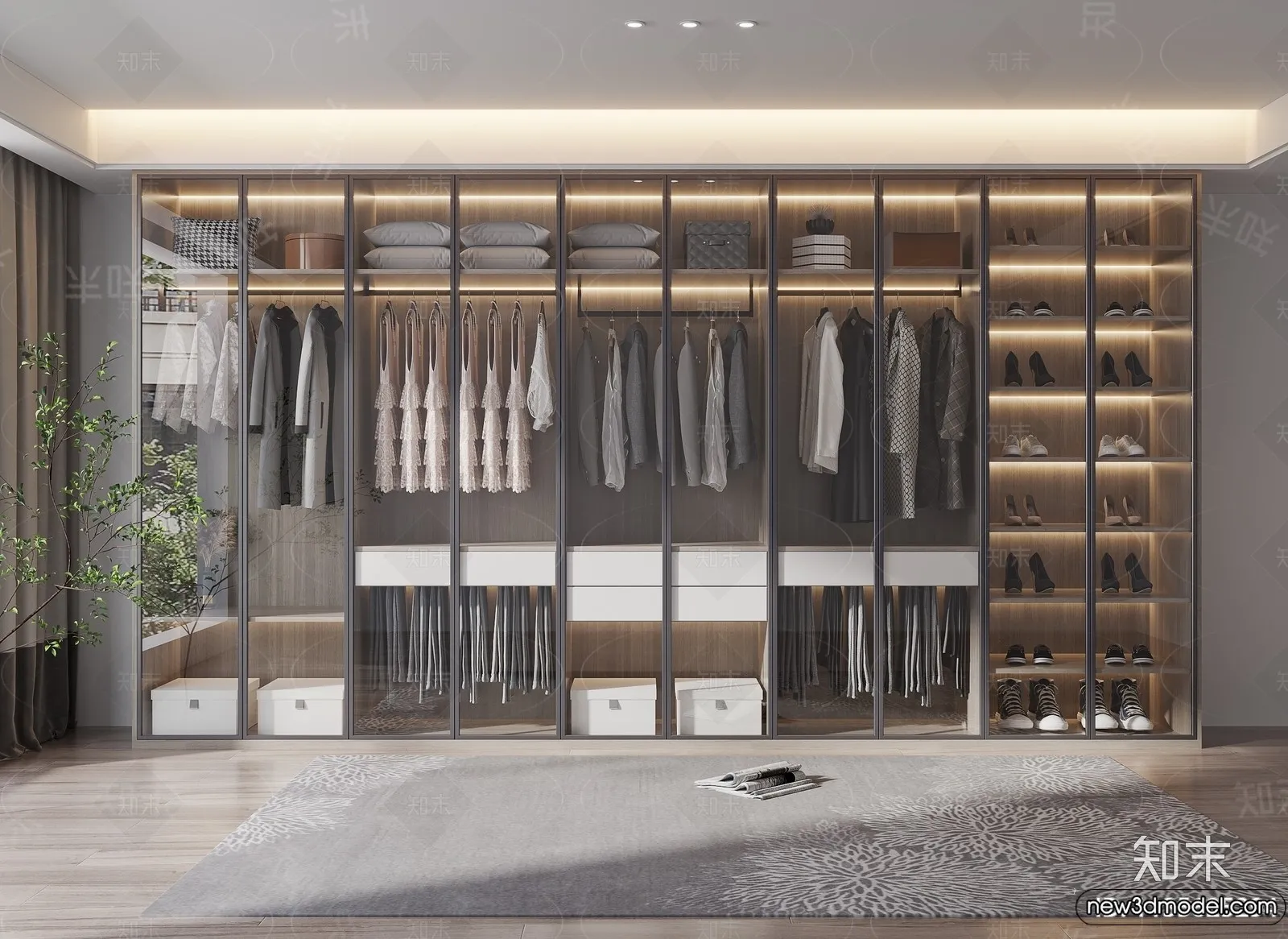 Wardrobe 3D Models – 3D Furniture for Interior Design – 001 Wardrobe 3D Models – 3D Furniture for Interior Design – 001