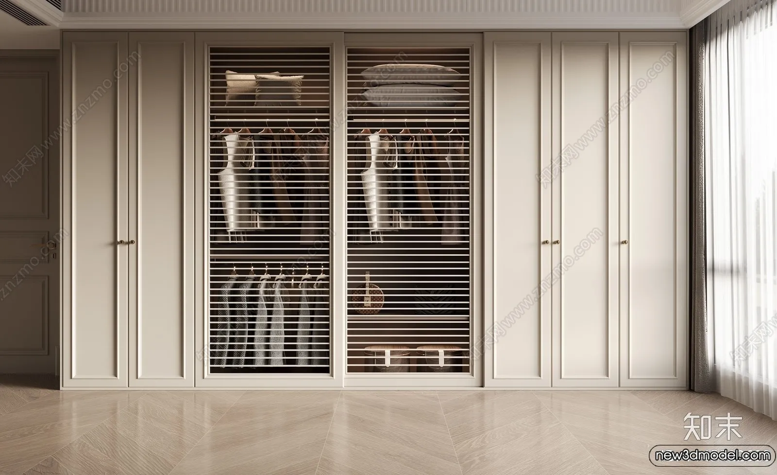 Wardrobe 3D Models – 3D Furniture for Interior Design – 004 Wardrobe 3D Models – 3D Furniture for Interior Design – 004