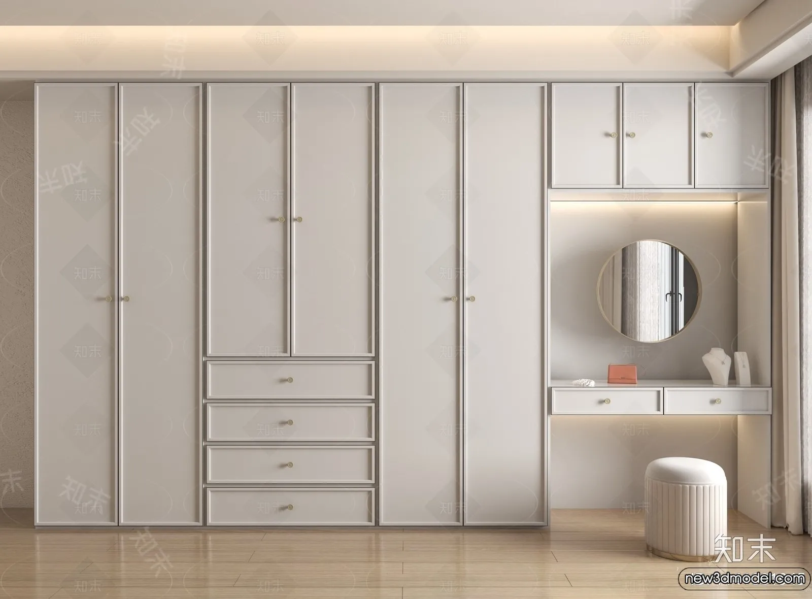 Wardrobe 3D Models – 3D Furniture for Interior Design – 006 Wardrobe 3D Models – 3D Furniture for Interior Design – 006