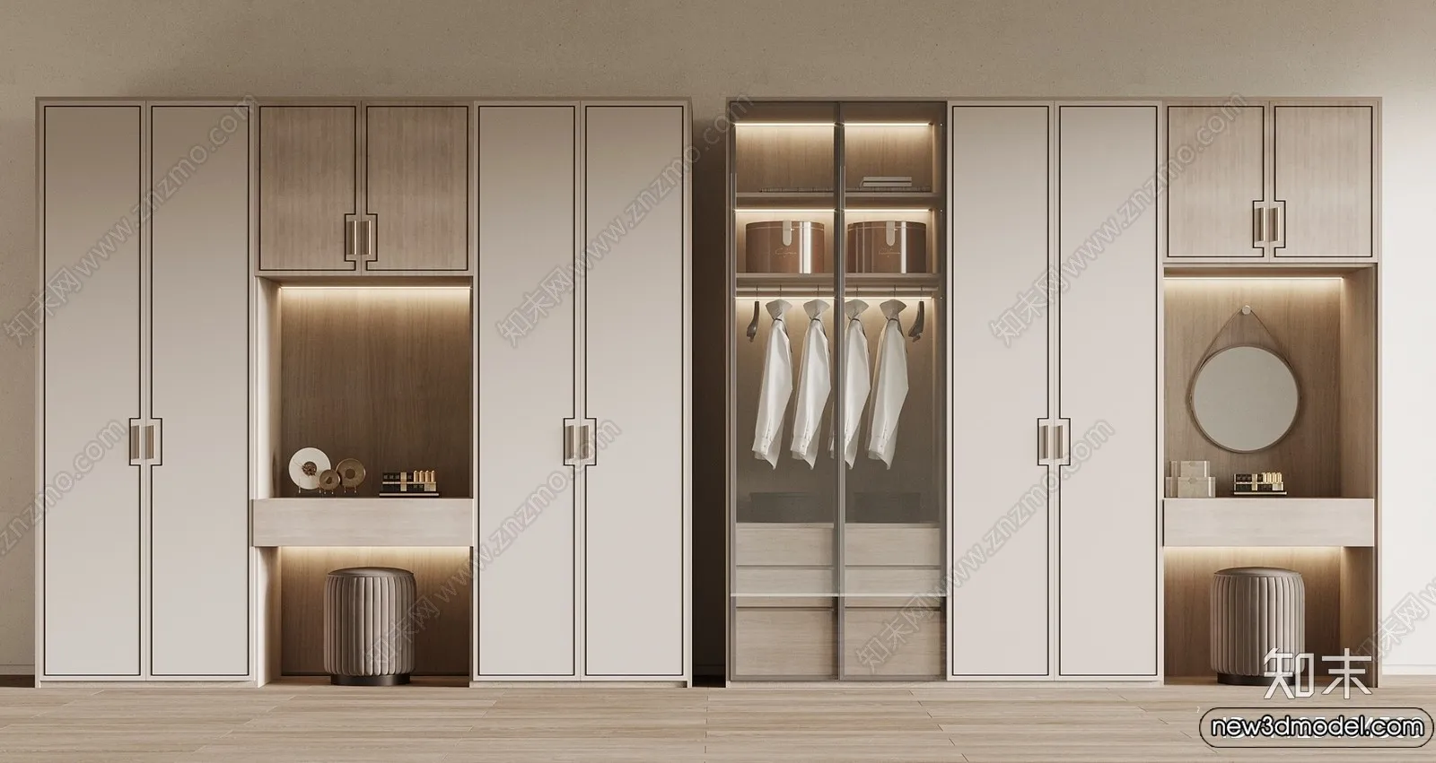 Wardrobe 3D Models – 3D Furniture for Interior Design – 017 Wardrobe 3D Models – 3D Furniture for Interior Design – 017