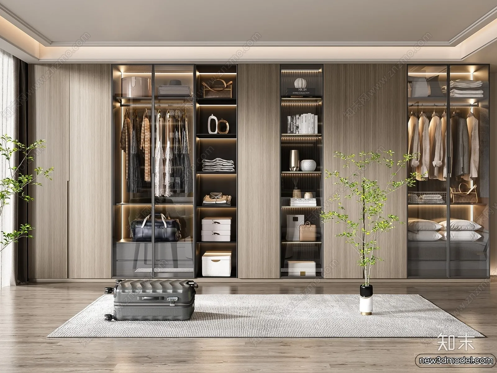 Wardrobe 3D Models – 3D Furniture for Interior Design – 022 Wardrobe 3D Models – 3D Furniture for Interior Design – 022