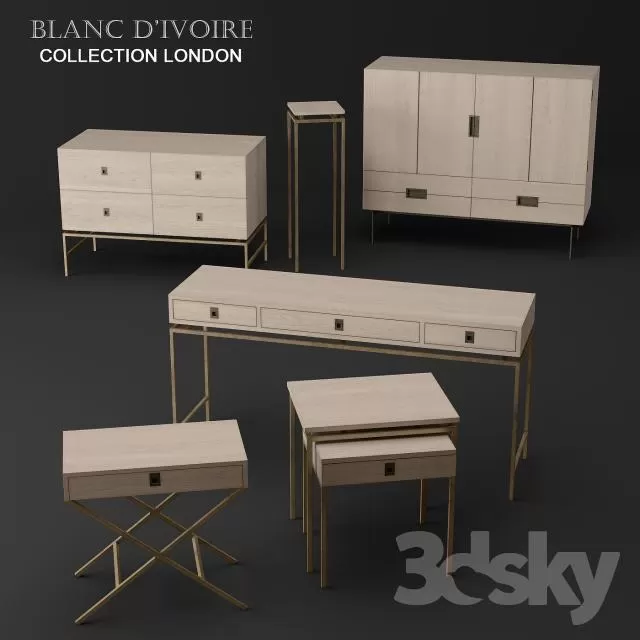 3DSKY MODELS – WARDROBE – CABINETS – 061