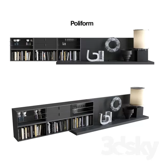 3DSKY MODELS – WARDROBE – CABINETS – 086