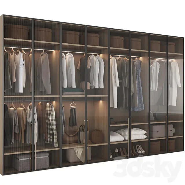 Wardrobe 40 3D Model Wardrobe 40 3D Model