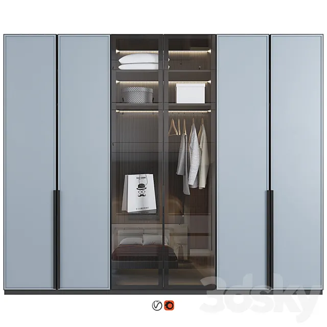 Wardrobe 50 3D Model Wardrobe 50 3D Model