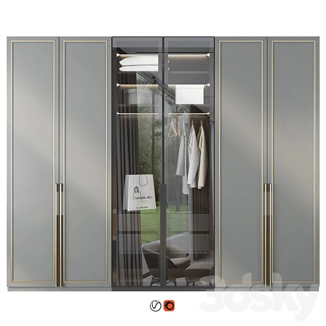 Wardrobe 71 3D Model Wardrobe 71 3D Model