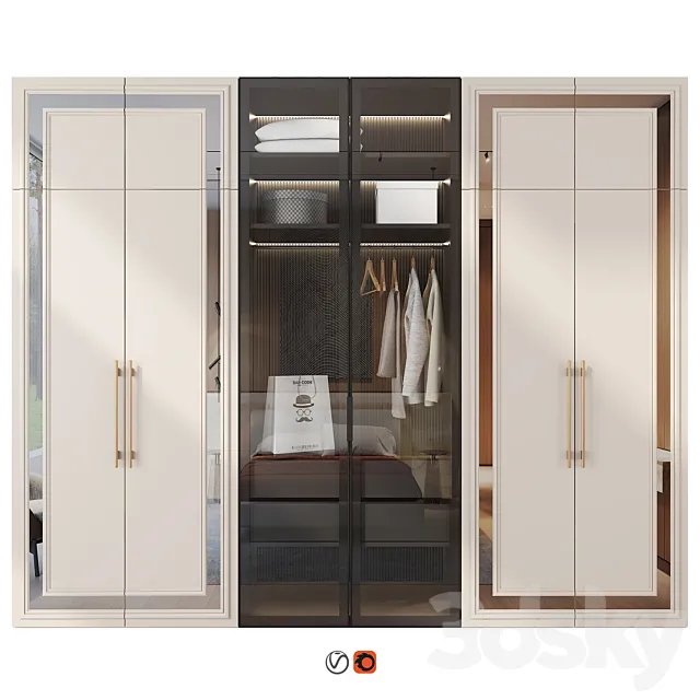 Wardrobe 72 3D Model Wardrobe 72 3D Model