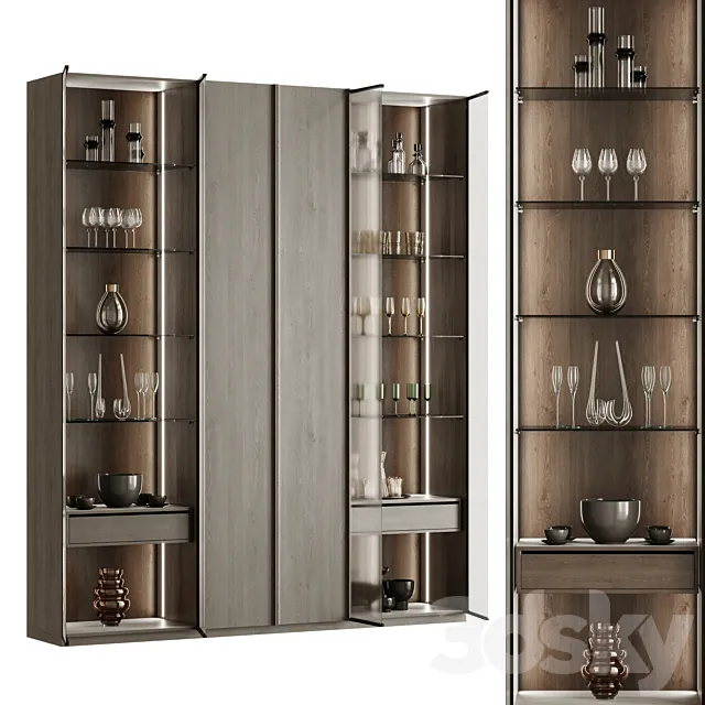 Wardrobe _ Showcase 3 3D Model