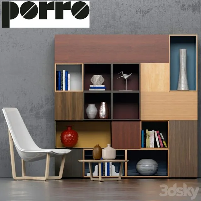 Wardrobe Armchair (Porro) 3D Model
