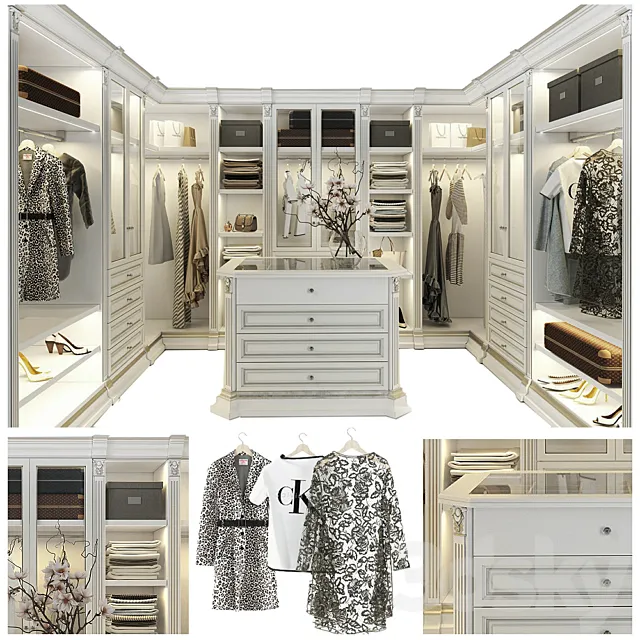 Wardrobe Benedetti luxury_1 3DModel Wardrobe Benedetti luxury_1 3DModel