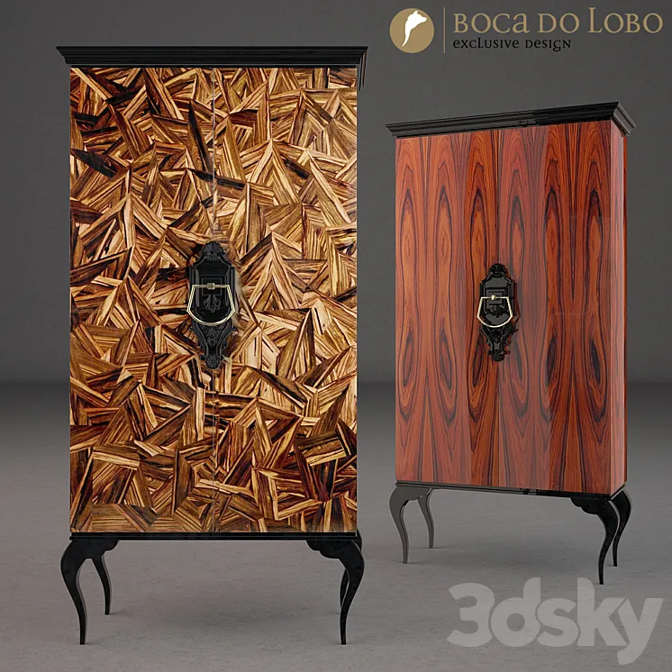 Wardrobe cabinet Boca do Lobo GUGENHEIM 3D Model Free Download