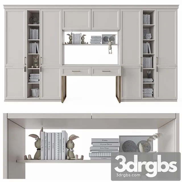 Wardrobe Children& 2 3D Model Download