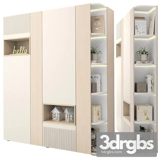 Wardrobe Children&_22222 3D Model Download