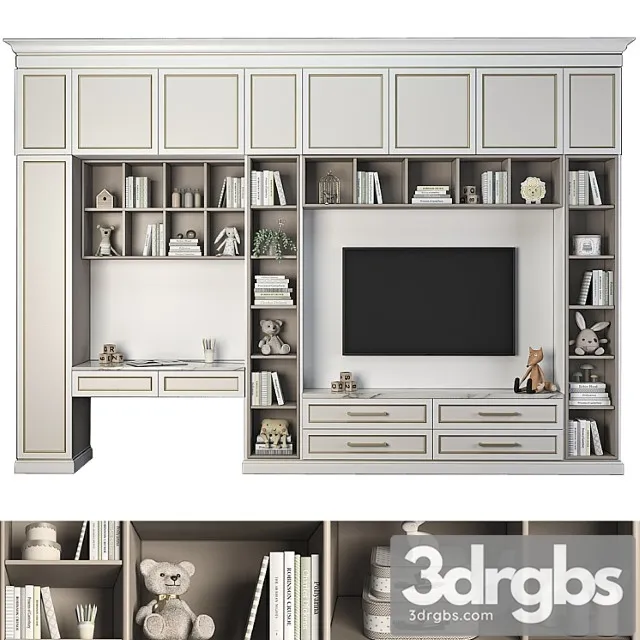 Wardrobe Children&_6 3D Model Download