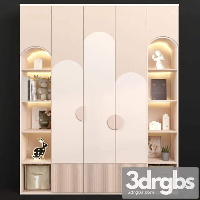 Wardrobe Childrens Furniture to Order 157 3D Model Download