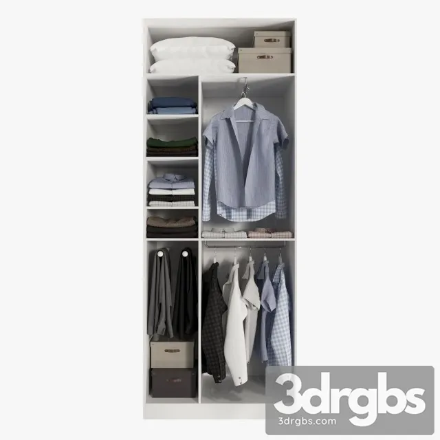 Wardrobe Clothes 02 3D Model Download