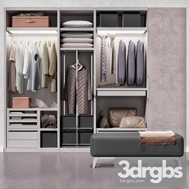 Wardrobe Clothes 07 3D Model Download