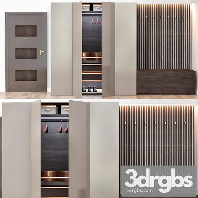 Wardrobe collection №9 3D Model Download