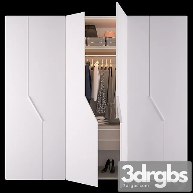 Wardrobe diagonal 3D Model Download