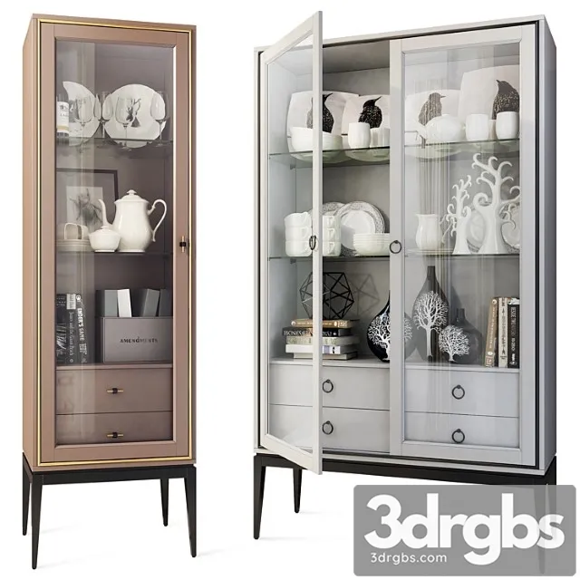 Wardrobe Double Door Single Door Showcase Prato Cabinet Showsase By Artmax 3D Model Download