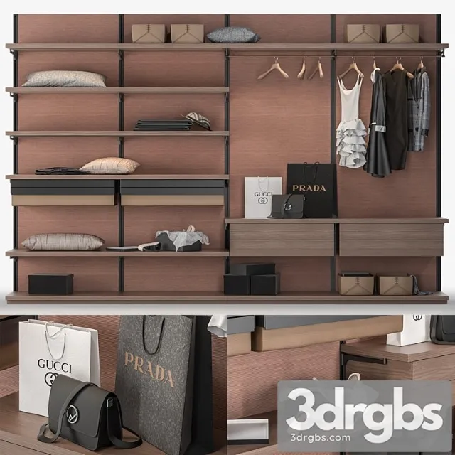 Wardrobe dress bold rimadesio p2 3D Model Download